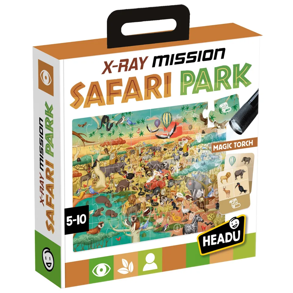 headu-x-ray-mission-safari-park-jeu-d-observation-torche-magique-5-ans image 1