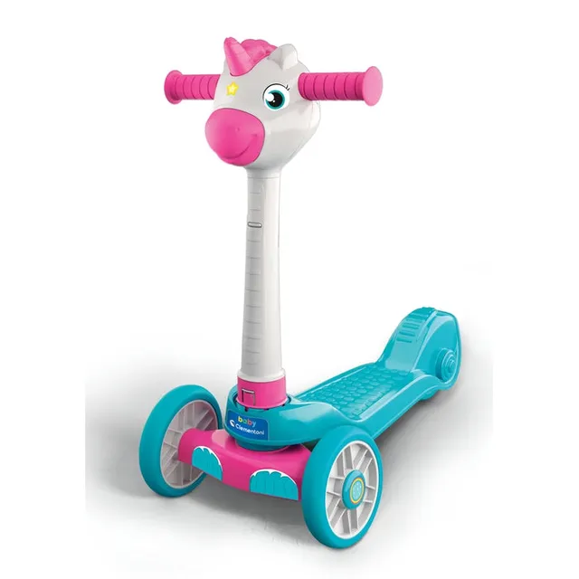 baby-clementoni-unicorn-push-scooter-trottinette-licorne-3-roues image 1