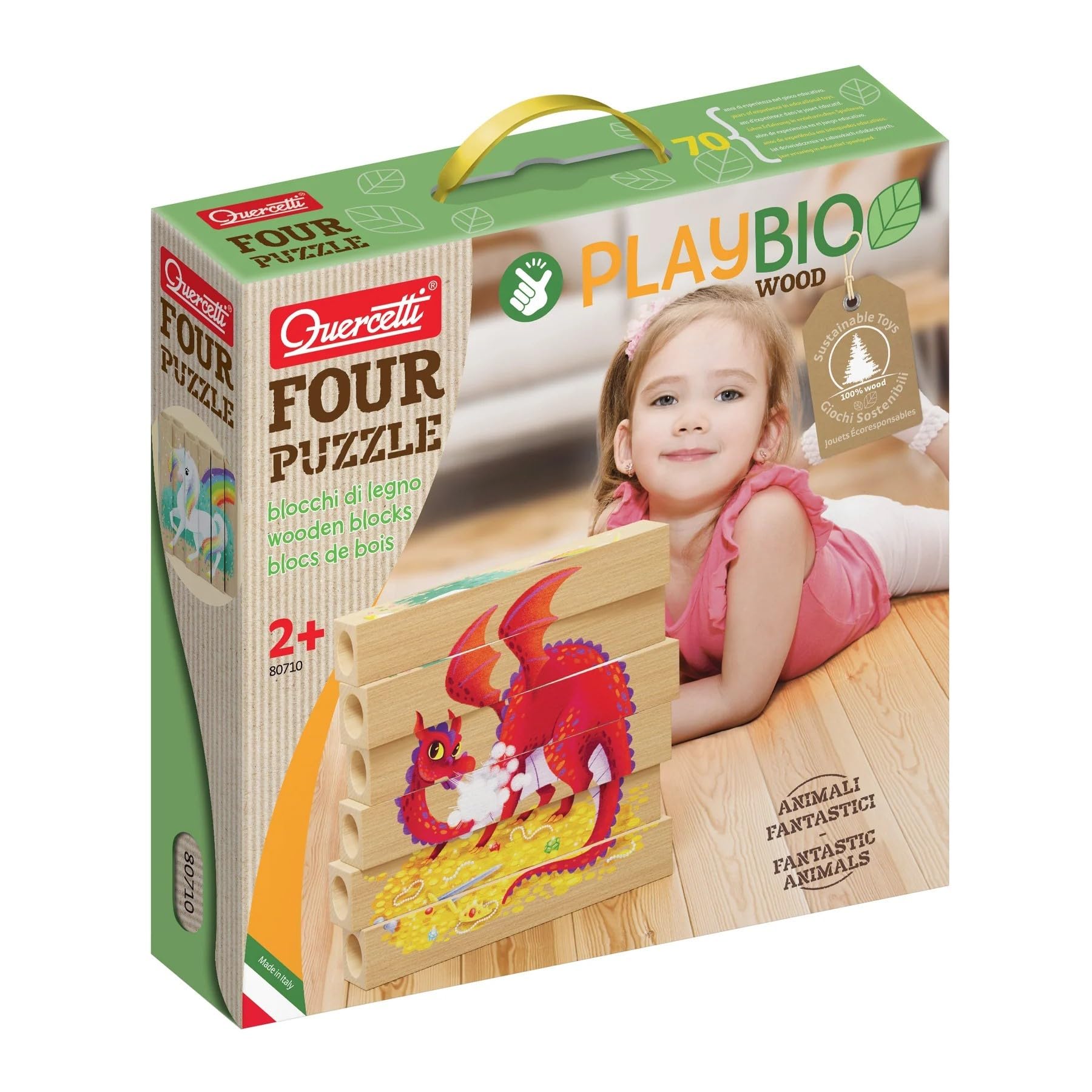 quercetti-80710-four-puzzle-play-bio-animaux-fantastiques image 2
