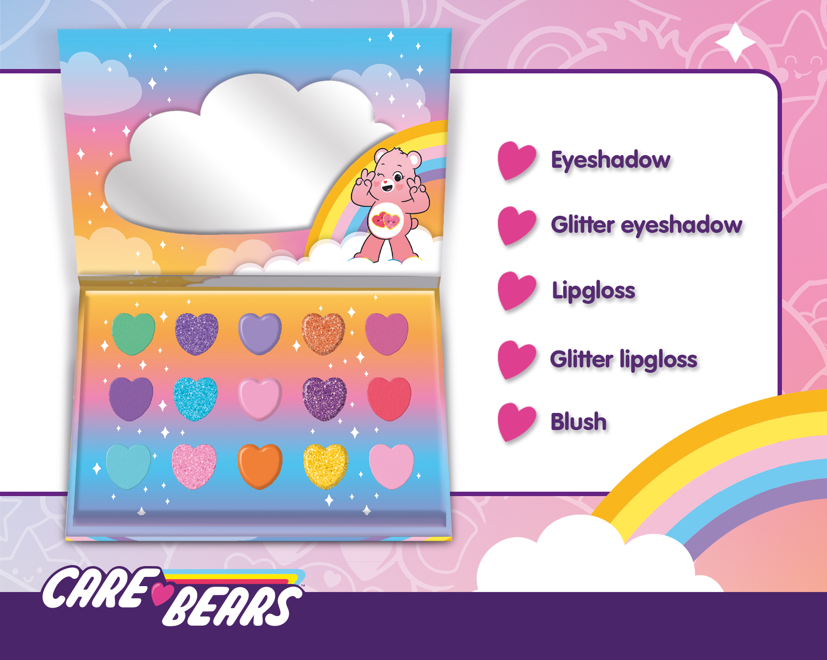 lisciani-the-moon-academy-care-bears-make-up-set-kit-maquillage-enfants image 5