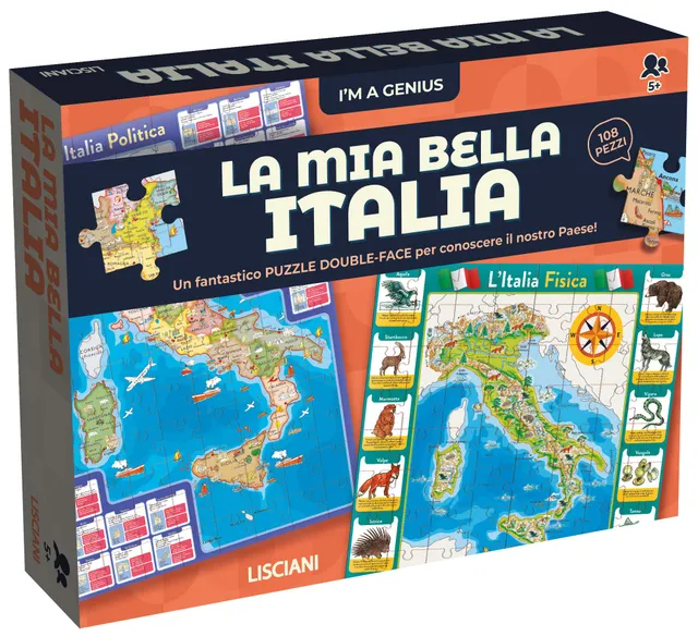 lisciani-i-m-a-genius-geopuzzle-la-mia-bella-italia-puzzle-g-ographique image 1