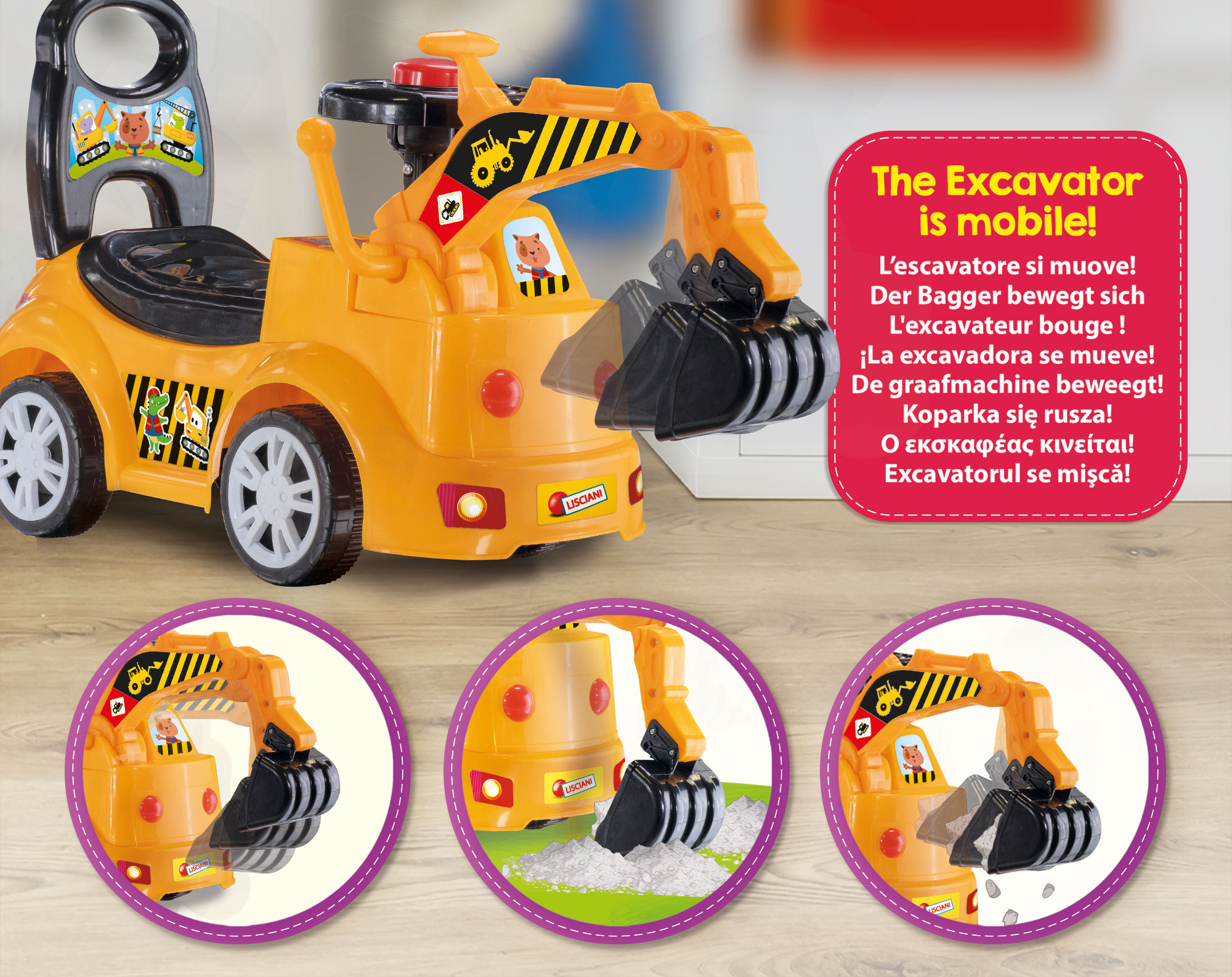 lisciani-carotina-baby-bulldozer-porteur-sonore image 4
