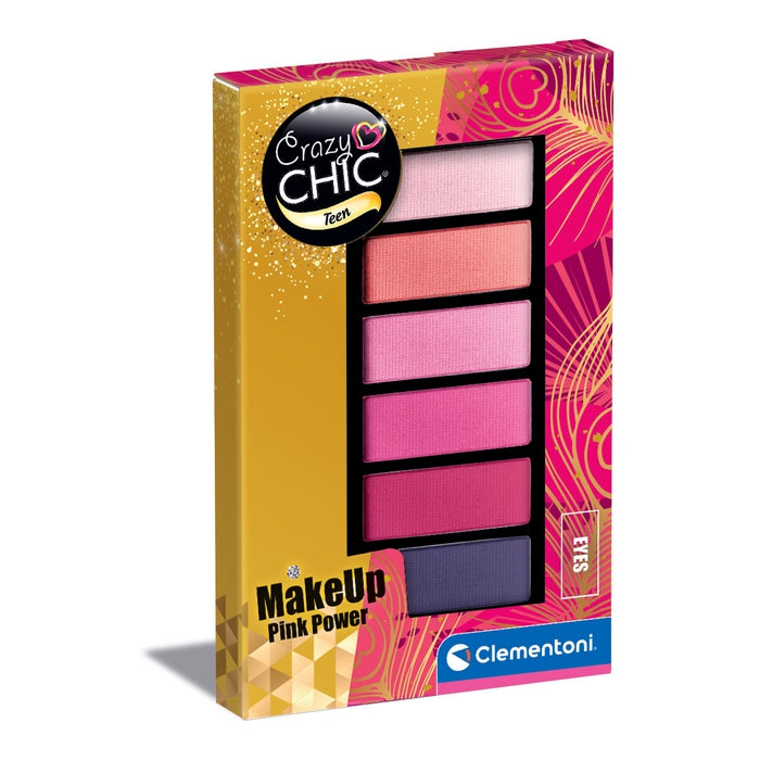 clementoni-crazy-chic-eyeshadow-pink-power-palette-6-fards image 1