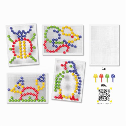 quercetti-fantacolor-tab-basic-mosa-que-60-pions-15-mm-d-s-4-ans image 8