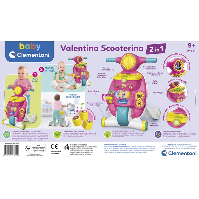 clementoni-baby-clementoni-valentina-scooterina-trotteur-premiers-pas-2-en-1 image 7