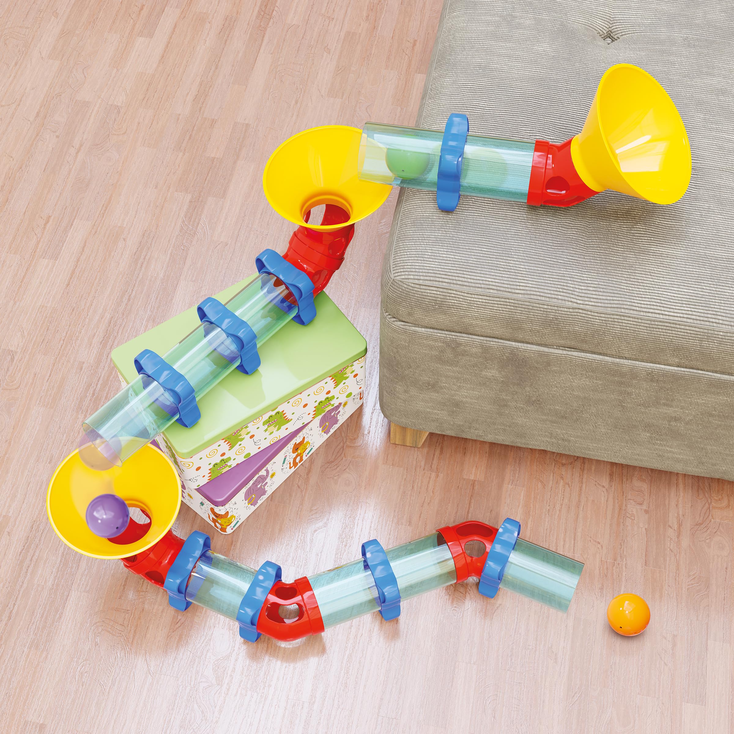 quercetti-6495-migoga-pipes-circuit-de-billes-construction image 2