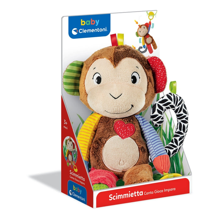 baby-clementoni-singe-canta-gioca-impara-peluche-interactive image 2