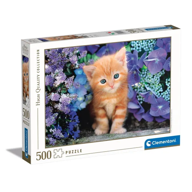 clementoni-ginger-cat-puzzle-500-pi-ces-puzzle-adulte-animaux image 1