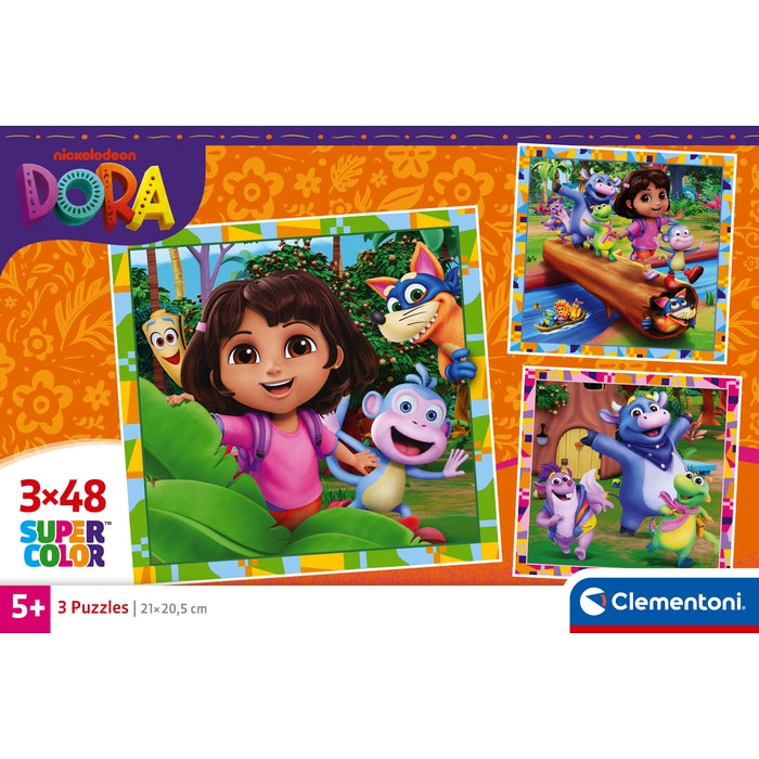 clementoni-dora-l-exploratrice-lot-3-puzzles-48-pi-ces-32x22-cm image 6