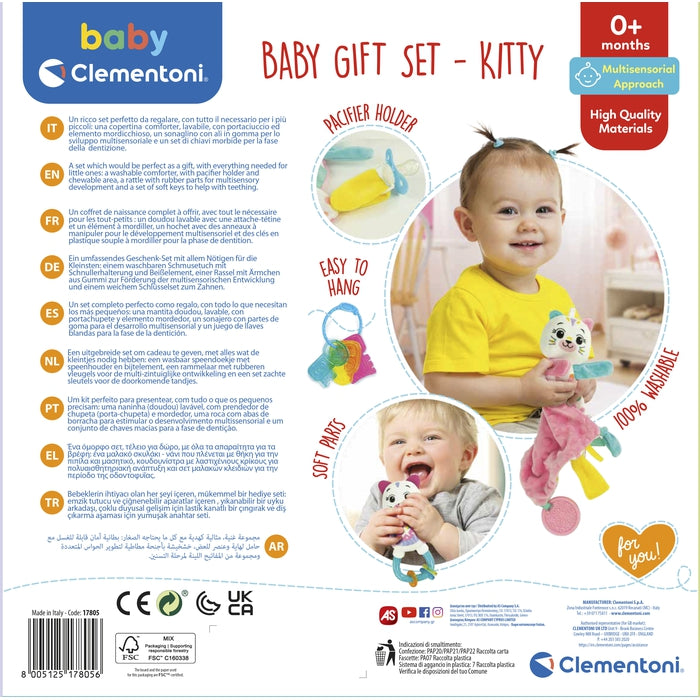 clementoni-baby-gift-set-kitty-coffret-naissance-doudou-hochet image 7