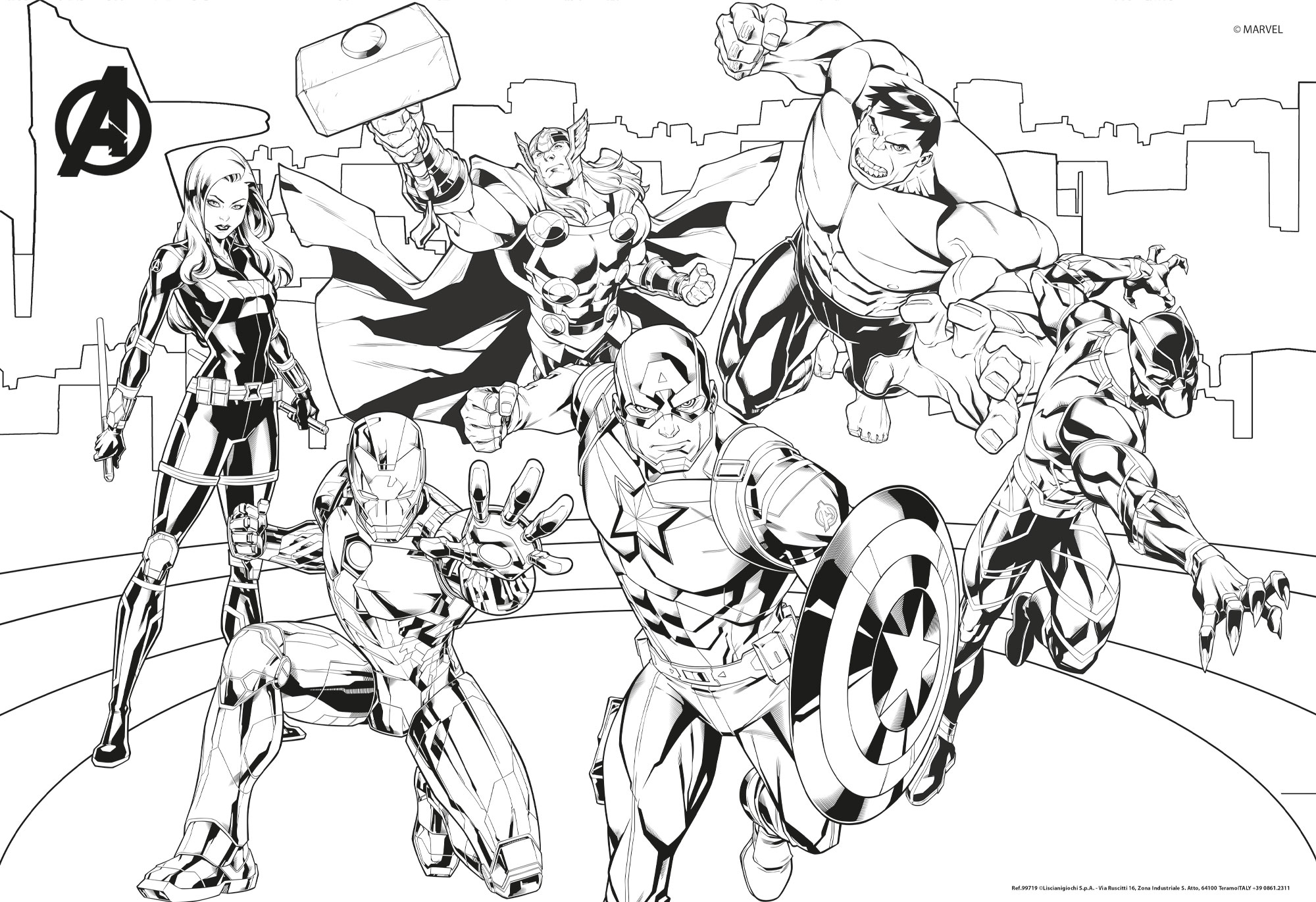 lisciani-marvel-puzzle-df-plus-108-avengers-puzzle-coloriage image 3