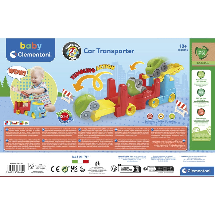 baby-clementoni-tumbling-cars-transporter-camion-porteur-voiture image 7
