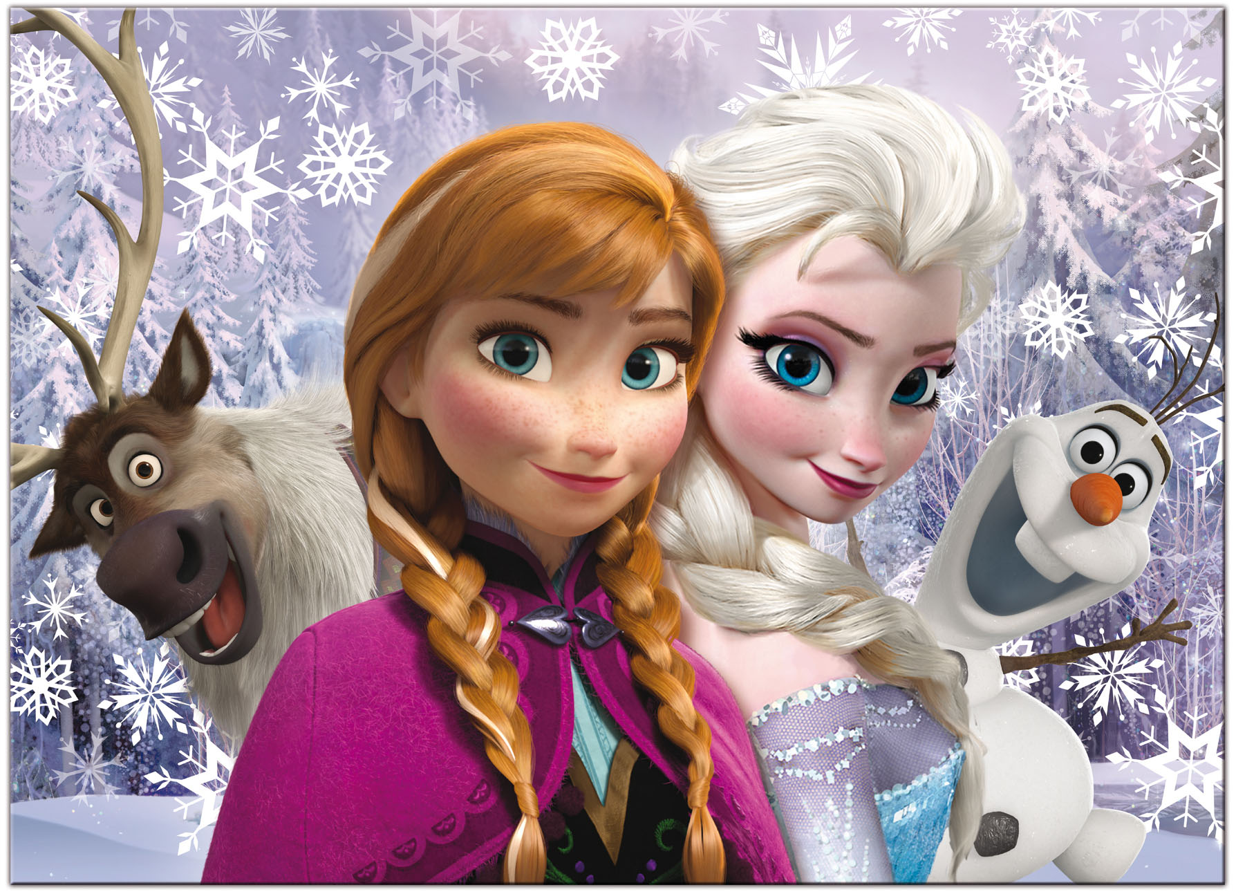 lisciani-disney-puzzle-double-face-maxi-floor-60-frozen-sisters-forever image 2