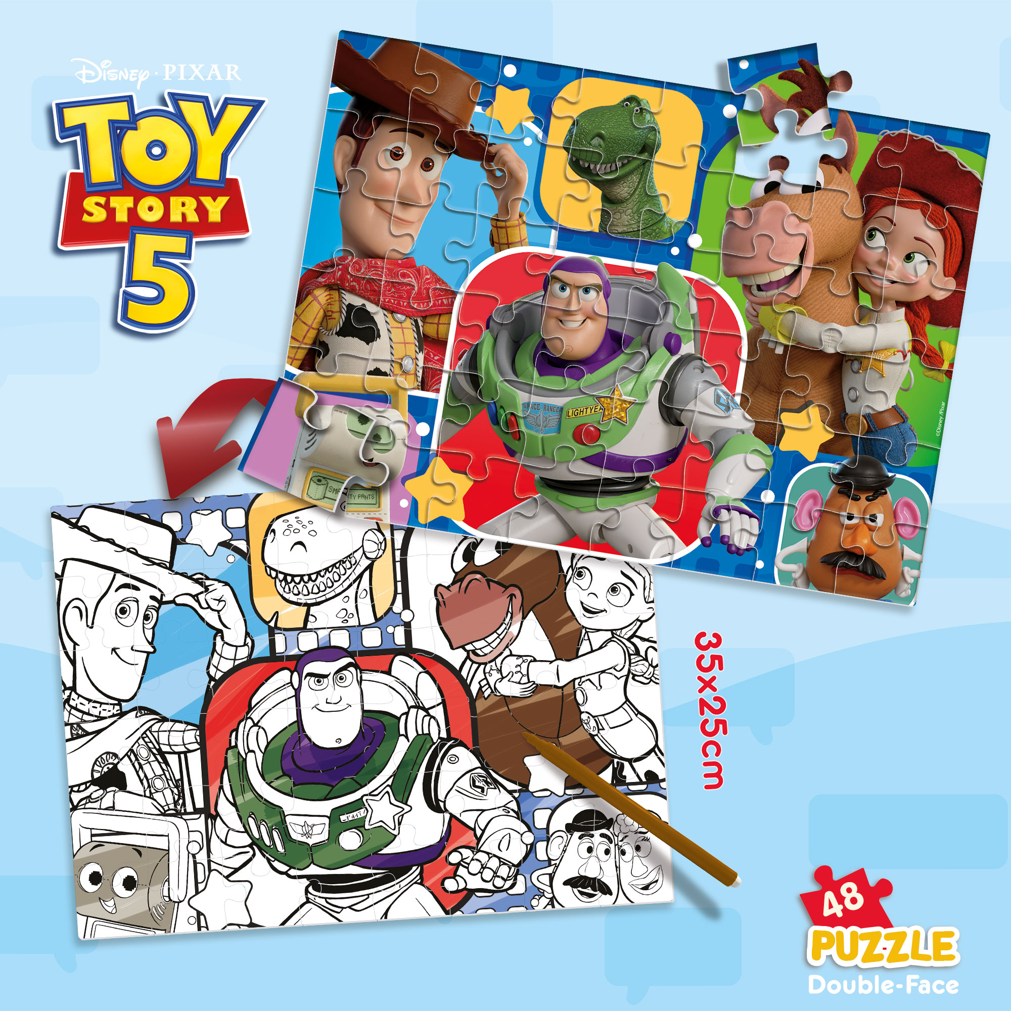 lisciani-disney-toy-story-puzzle-m-plus-48-double-face image 4
