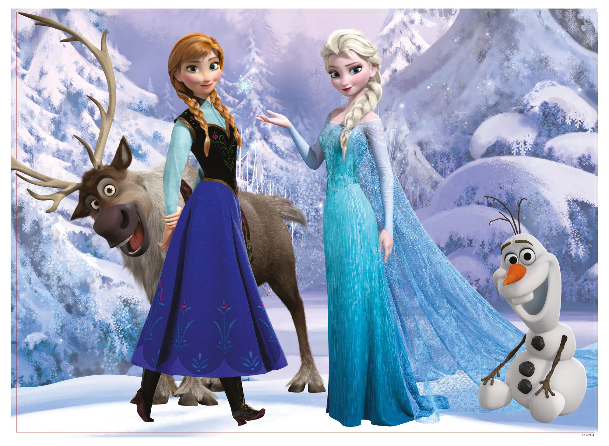 lisciani-disney-puzzle-double-face-maxi-floor-108-frozen-elsa-et-anna image 2