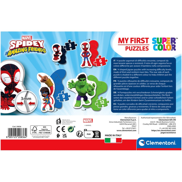 clementoni-spidey-and-his-amazing-friends-puzzle-volutif-3-6-9-12-pi-ces image 5
