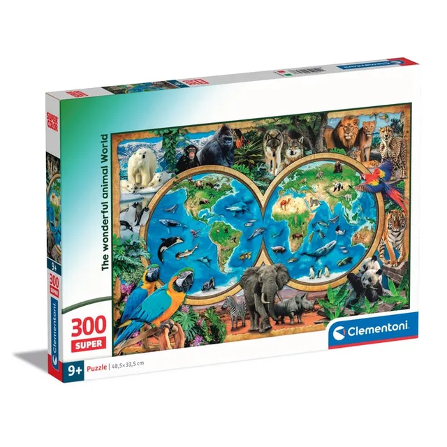 clementoni-wonderful-animal-world-puzzle-enfant-300-pi-ces image 1