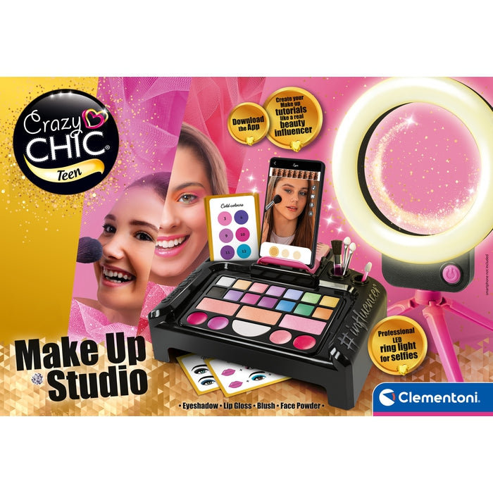 clementoni-crazy-chic-make-up-studio-avec-ring-light-et-support-smartphone image 7