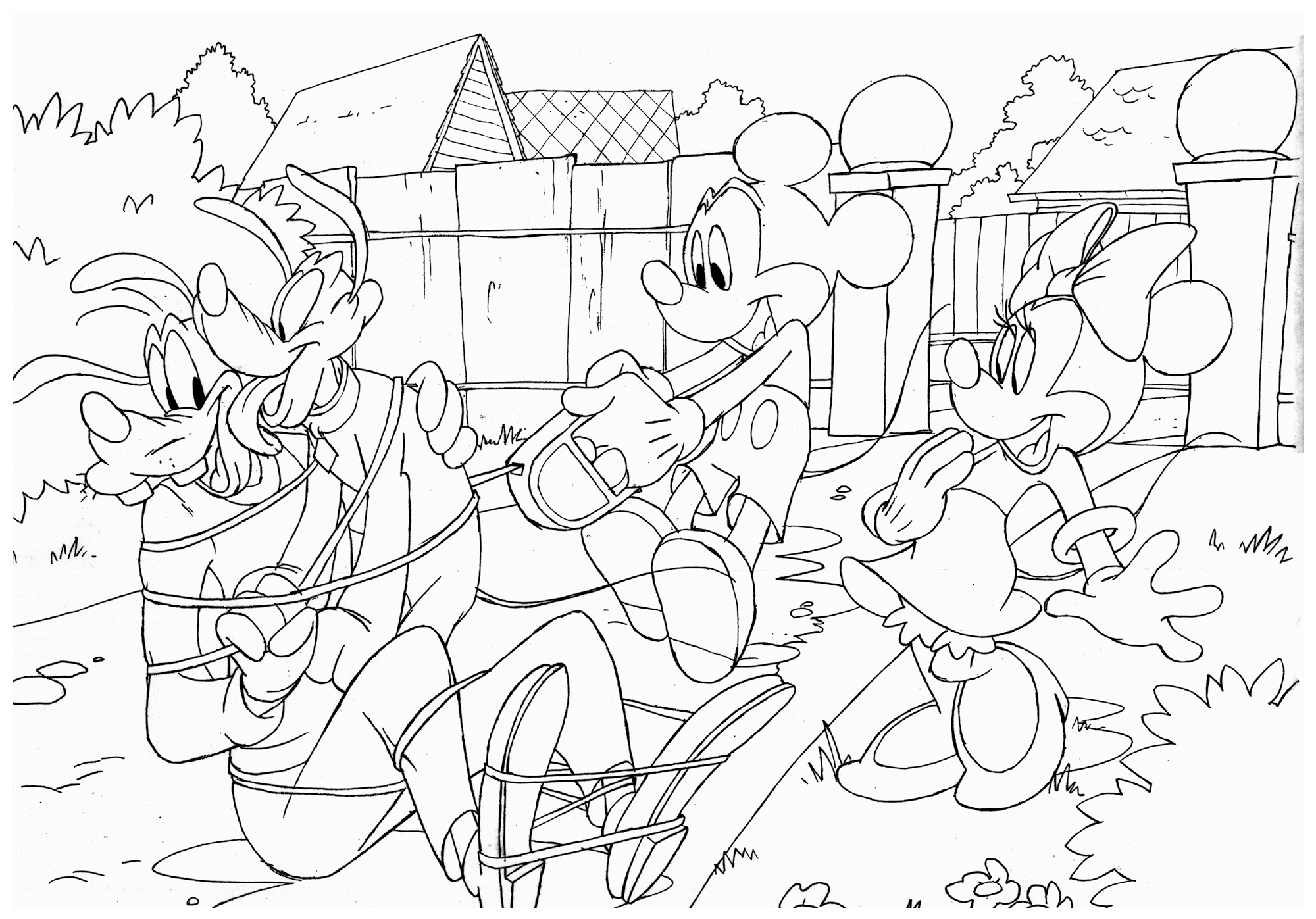 lisciani-disney-puzzle-maxi-floor-double-face-108-mickey-my-friends image 3