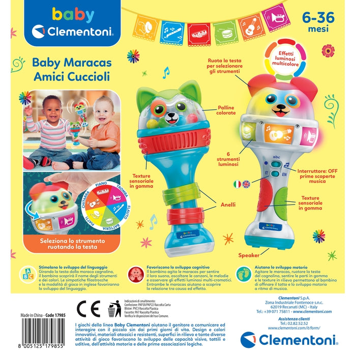 baby-clementoni-maracas-interactives-amis-chiots-musique-et-lumi-res image 6