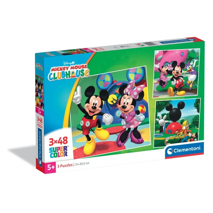 clementoni-disney-mickey-mouse-club-house-3-puzzles-48-pi-ces image 1