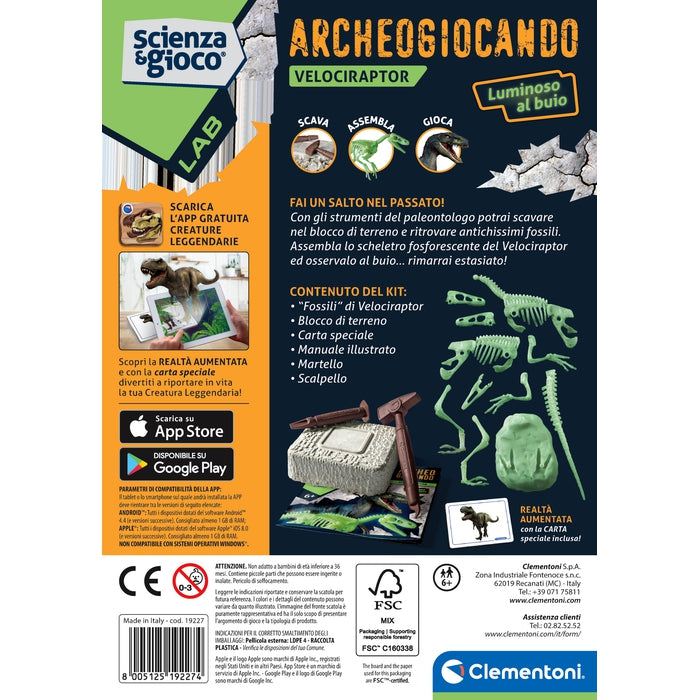 clementoni-science-play-lab-archeogiocando-velociraptor-avec-app-ra image 5