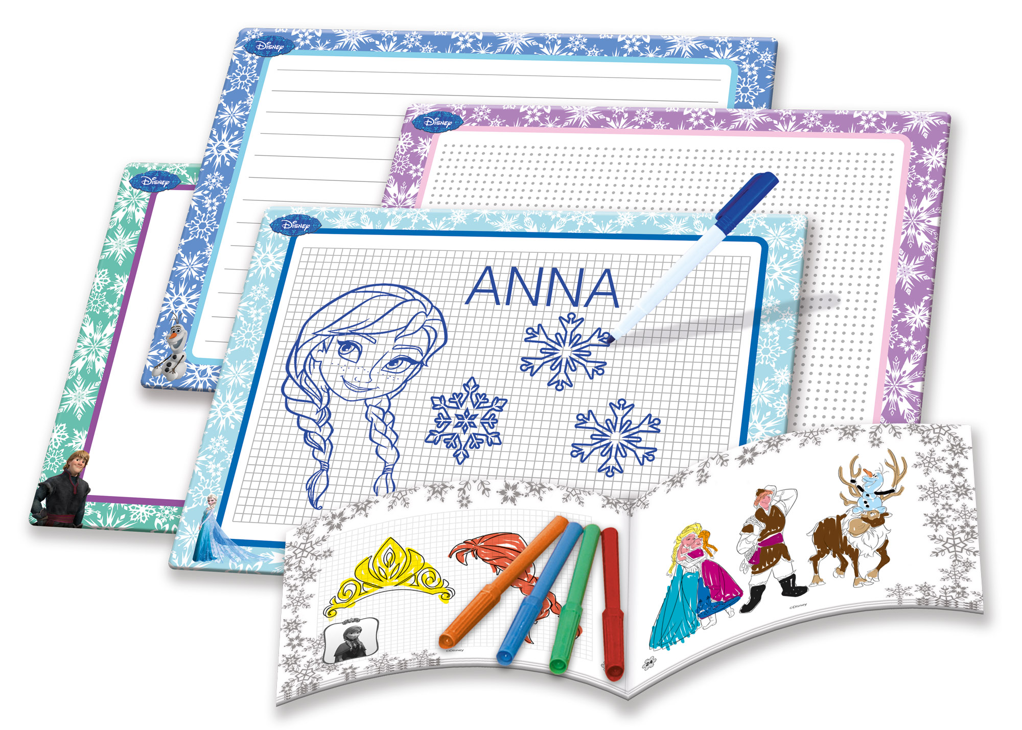 lisciani-frozen-cole-de-dessin-kit-anna-et-elsa image 2