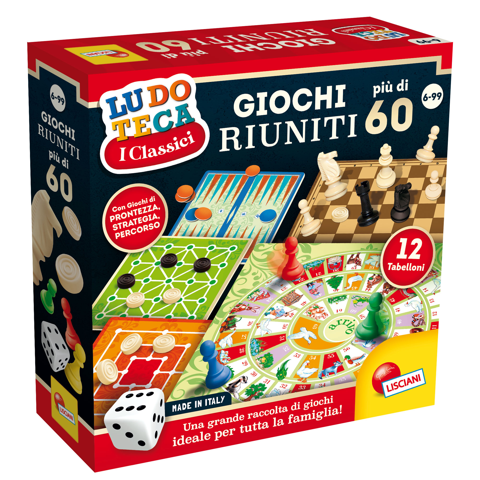 lisciani-ludoteca-giochi-riuniti-plus-de-60-jeux-coffret-jeux-de-soci-t-famille image 1