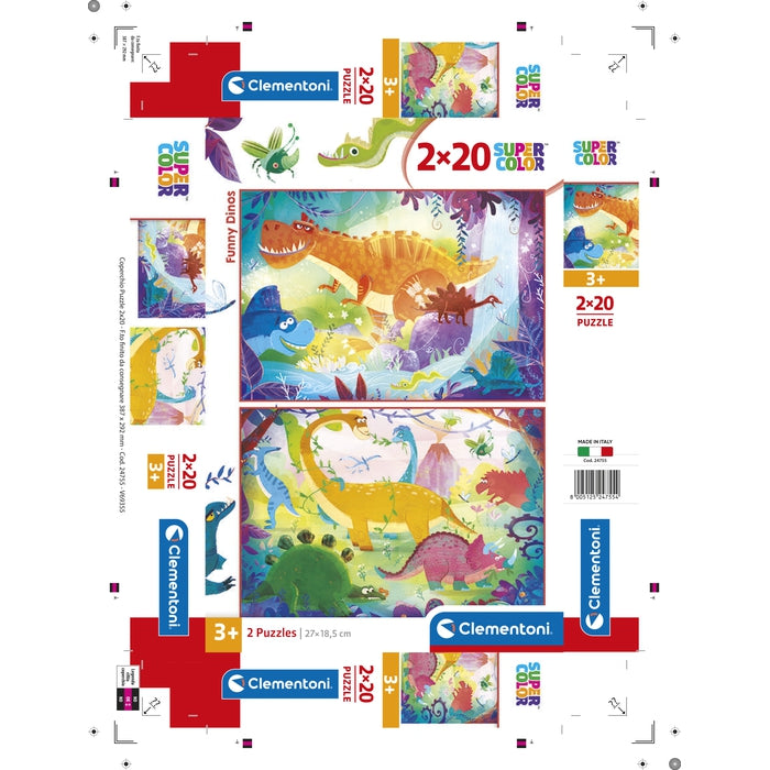 clementoni-funny-dinos-puzzle-20-pi-ces-x2 image 6