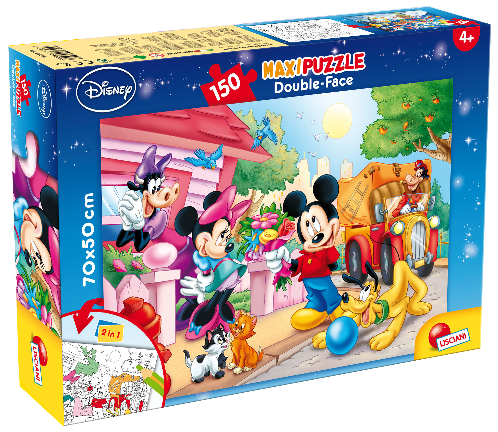 lisciani-disney-puzzle-double-face-maxi-floor-150-mickey-mouse image 1