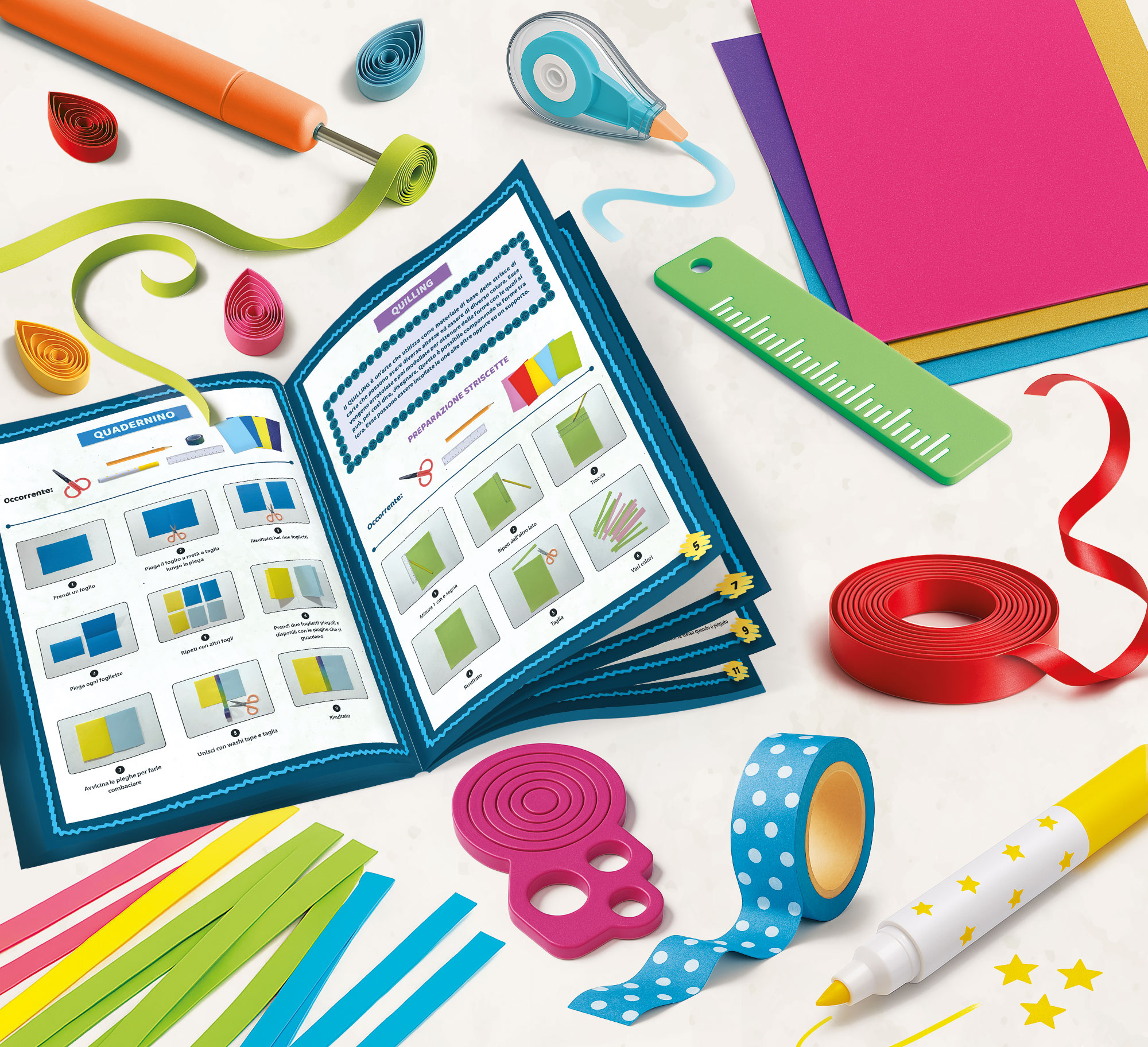 lisciani-i-m-a-genius-strips-and-create-kit-cr-atif-bandes-et-quilling image 2