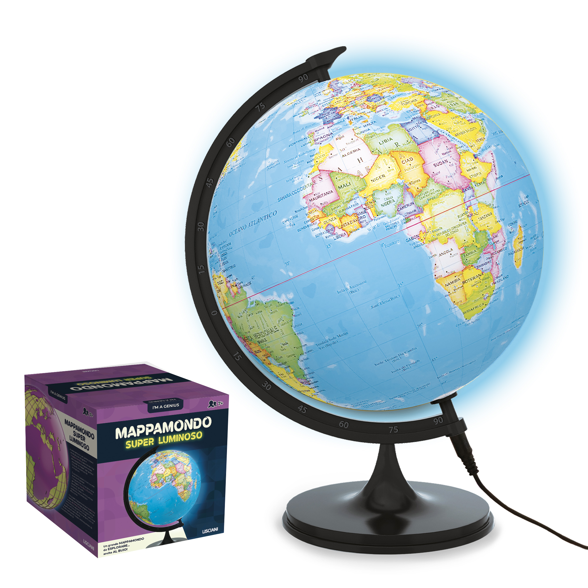 lisciani-i-m-a-genius-mappemonde-super-lumineux image 1