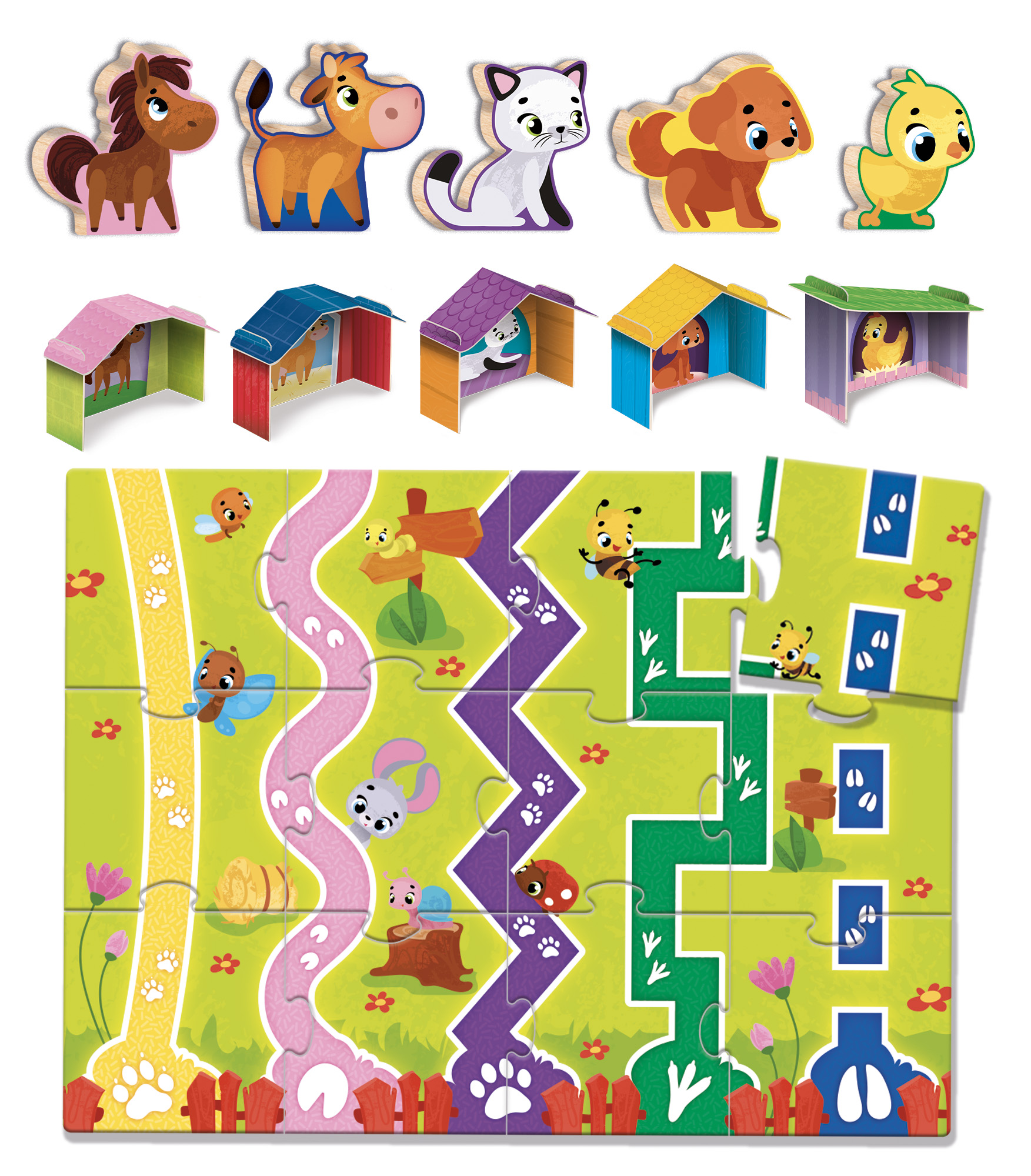lisciani-montessori-baby-wood-baby-farm image 2