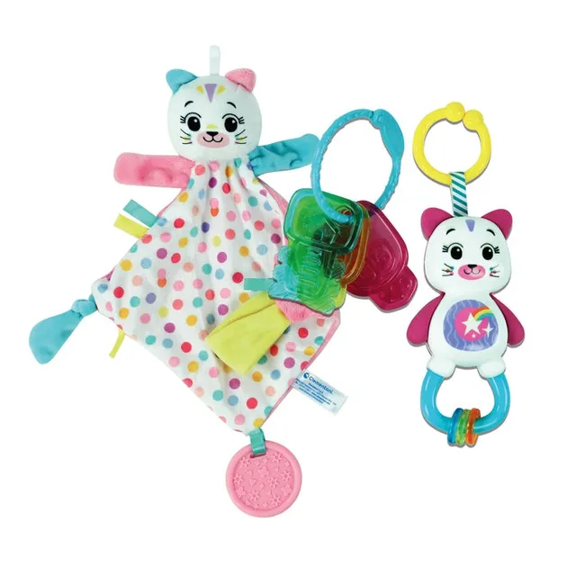 clementoni-baby-gift-set-kitty-coffret-naissance-doudou-hochet image 1