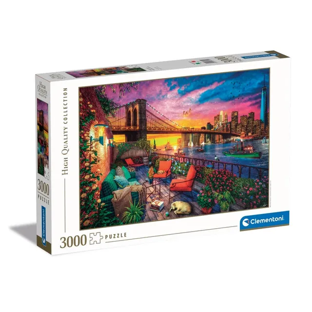 clementoni-puzzle-manhattan-balcony-sunset-3000-pi-ces image 1