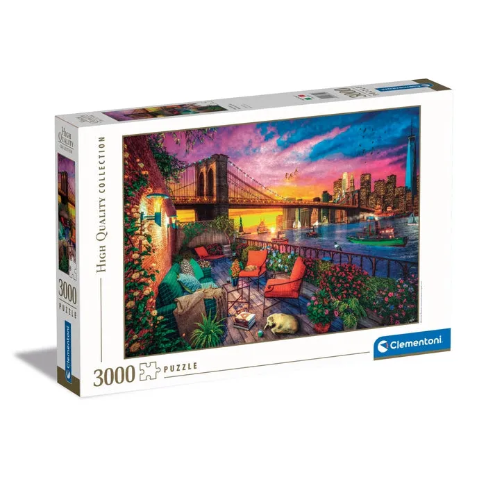 clementoni-puzzle-manhattan-balcony-sunset-3000-pi-ces image 1