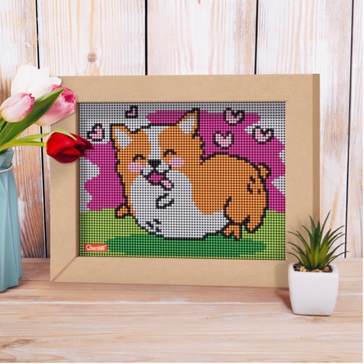 quercetti-0799-pixel-art-4-kawaii-corgi-jeu-de-mosa-ques-avec-cadre image 6