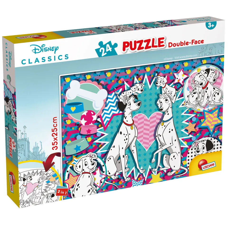 lisciani-disney-puzzle-df-m-plus-24-les-101-dalmatiens-colorier image 1