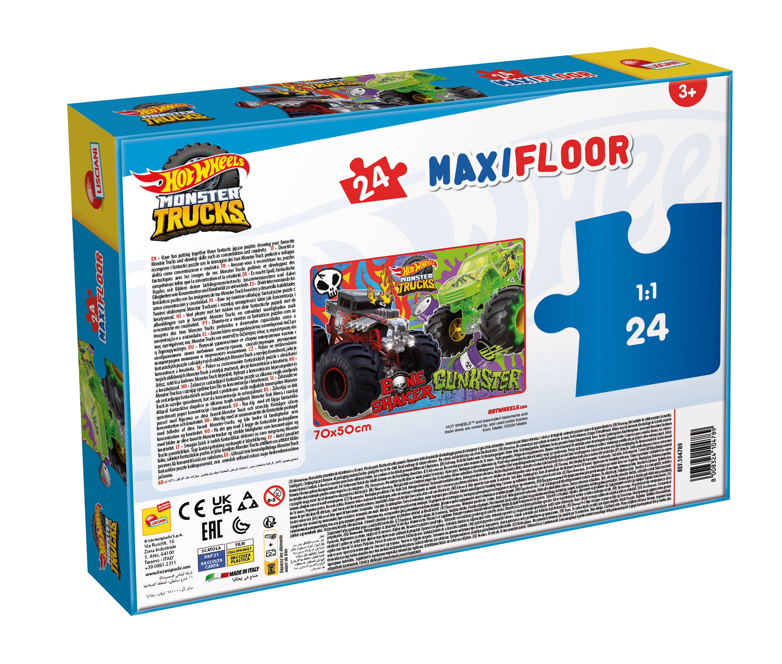 lisciani-hot-wheels-puzzle-maxifloor-24-monster-truck image 3