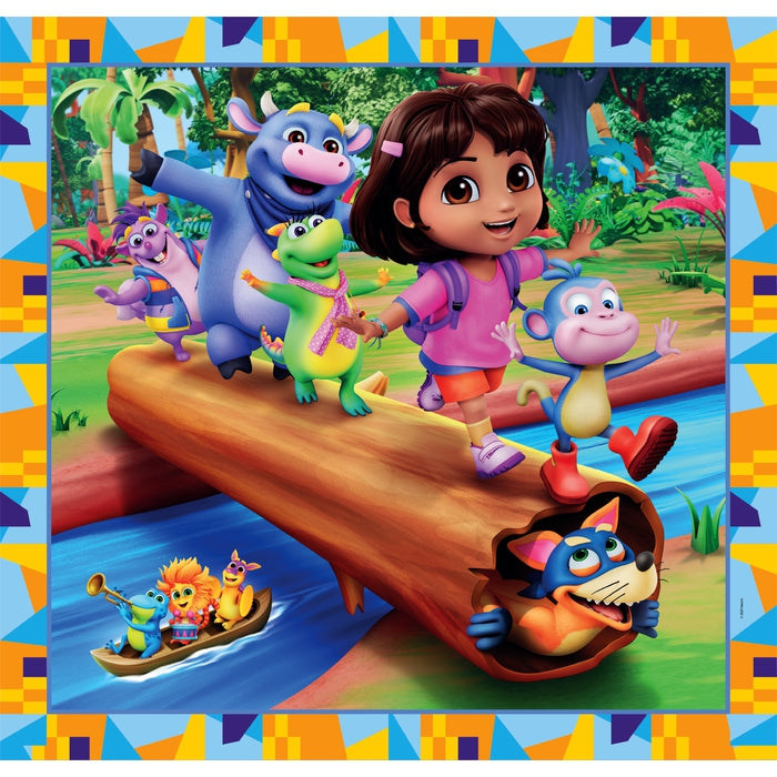 clementoni-dora-l-exploratrice-lot-3-puzzles-48-pi-ces-32x22-cm image 3