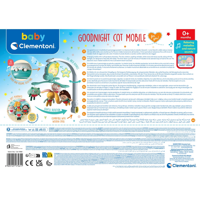 baby-clementoni-goodnight-cot-mobile-mobile-musical-lit-b-b image 6