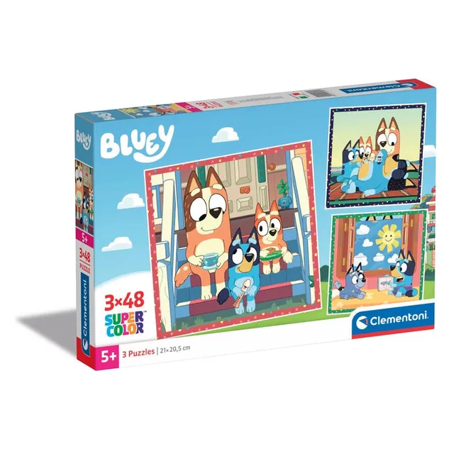 clementoni-bluey-puzzle-enfant-3x48-pi-ces-32x22-cm image 1