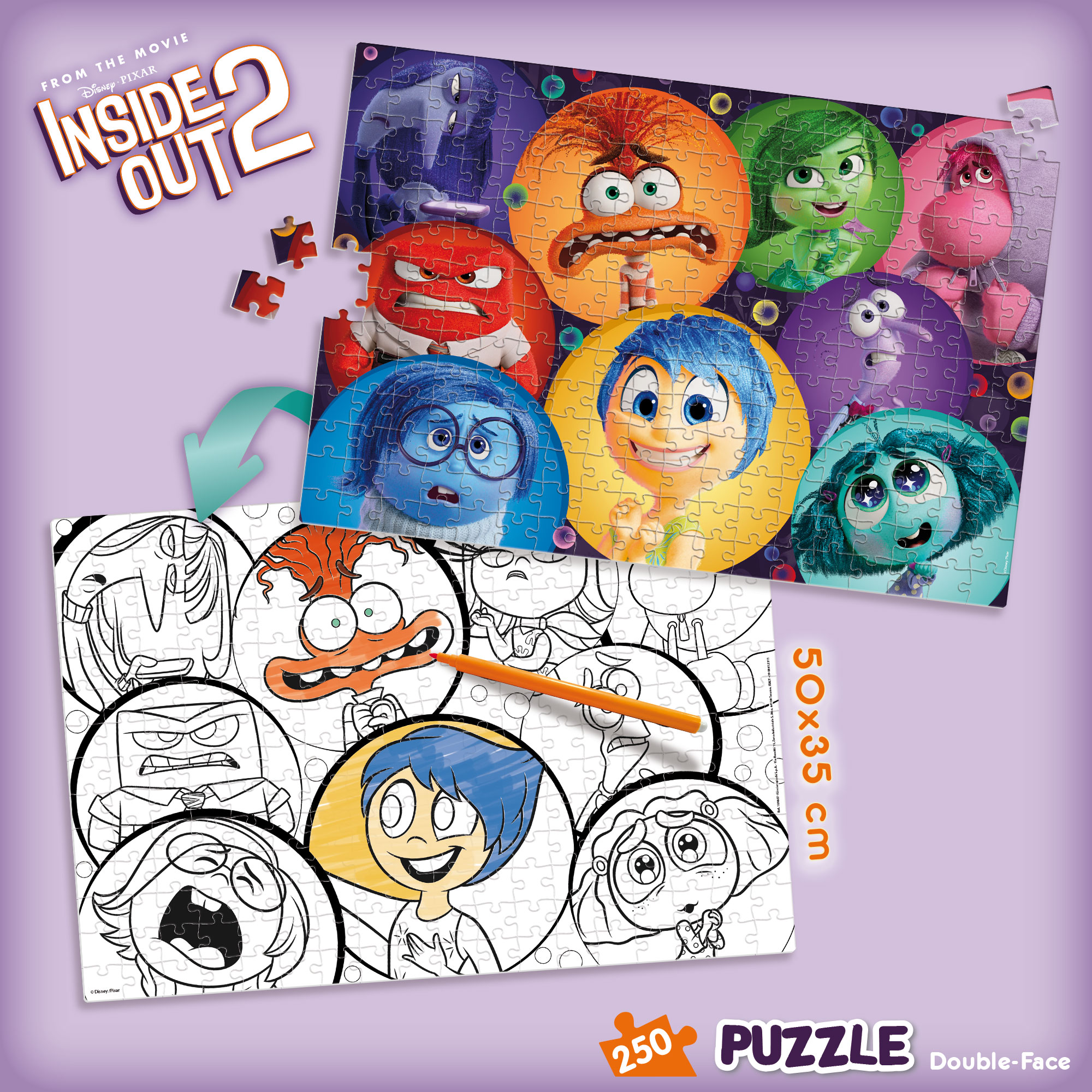 lisciani-disney-puzzle-df-plus-250-pi-ces-vice-versa-2 image 4