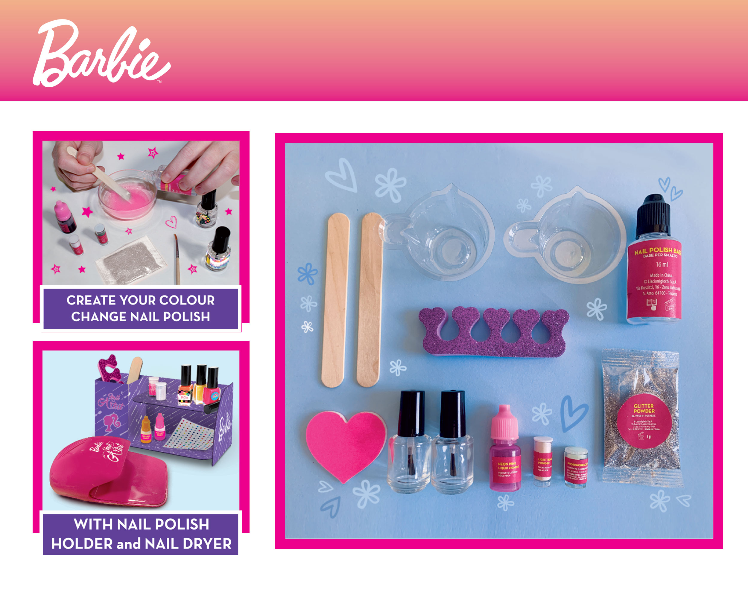 lisciani-barbie-my-trendy-nail-art-colour-change-kit-vernis-enfant image 3