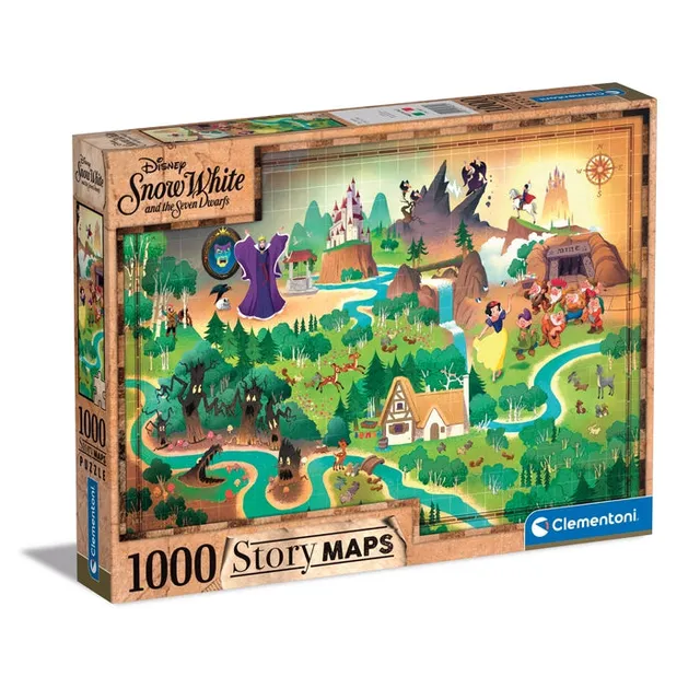 clementoni-story-maps-disney-blanche-neige-puzzle-1000-pi-ces image 1