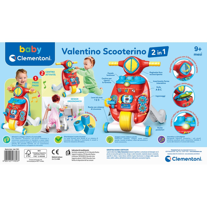 clementoni-baby-valentino-scooterino-primi-passi-2-en-1-trotteur-premier-pas image 6