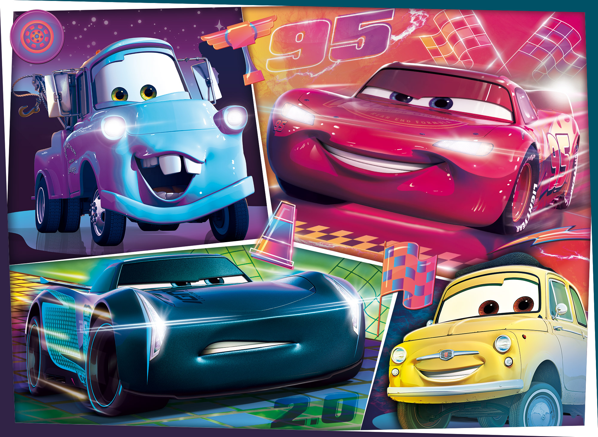 lisciani-disney-puzzle-double-face-maxi-floor-60-cars-3-challenge image 2