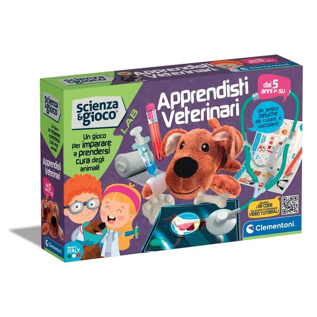 clementoni-scienza-e-gioco-fun-apprendisti-veterinari-kit-v-t-rinaire-avec-peluc image 1