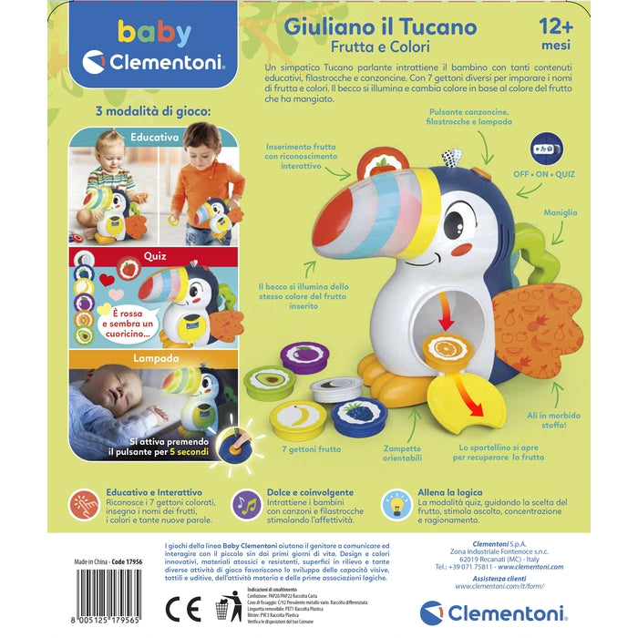 clementoni-baby-clementoni-giuliano-le-toucan-fruits-et-couleurs-parlant image 7