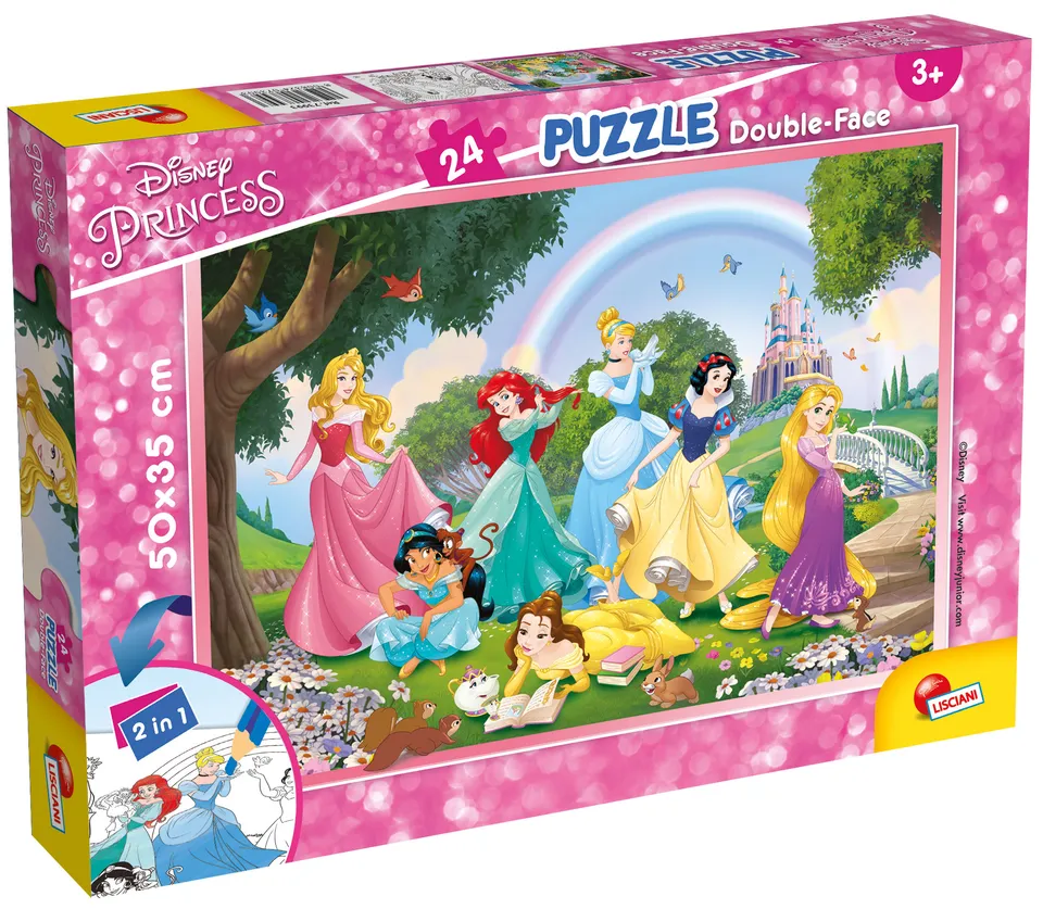 lisciani-disney-princess-puzzle-double-face-plus-24-pi-ces image 1